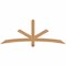 Ekena Millwork Alberta Smooth Timber Gable Bracket, Western Red Cedar, 72"W x 27"H x 1 1/2"D x 3 1/2"F, 9/12 Pitch GBW072X27X0204ALB00SWR - alternate 1